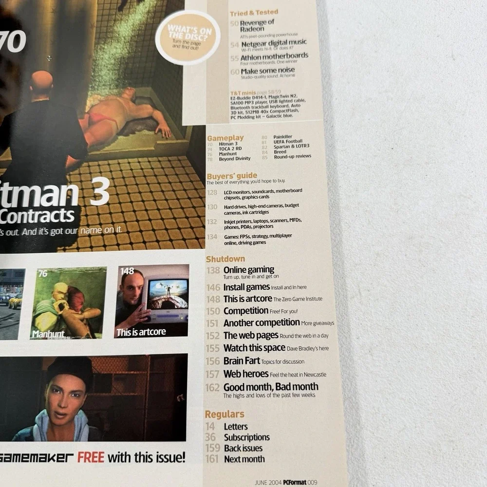 PC Format Magazine #162 June 2004 Radeon ATI Hitman 3 Gaming PCs Vintage